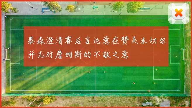 泰森澄清赛后言论意在赞美米切尔并无对詹姆斯的不敬之意